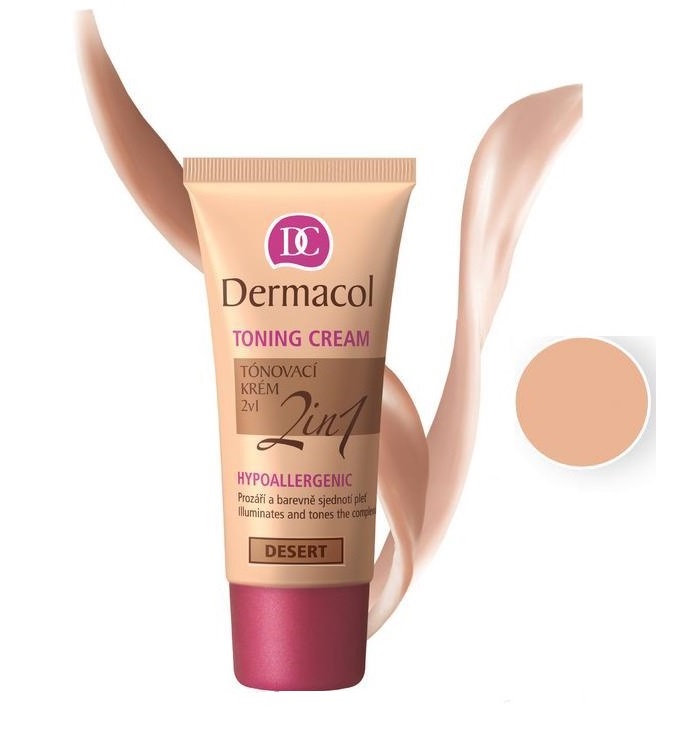 Крем тональный «Dermacol» Toning Cream Hypoallergenic, 2 в 1, Desert, 30 мл