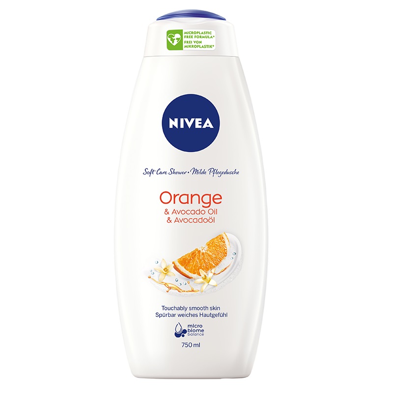 Гель для душа «Nivea» Orange & Avocado Oil Care Shower питательный, 750 мл